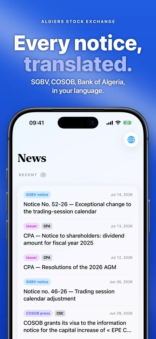 Algierex — News